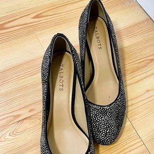 Talbot's Isa Calf Hair Block Heel Pumps Women's Size 9 1/2